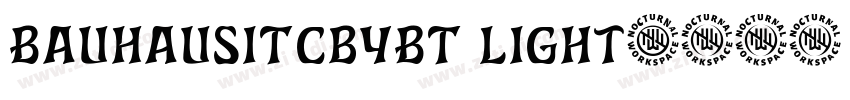 BauhausITcbyBT Light字体转换